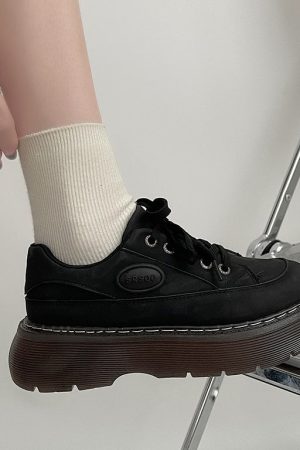 Cute Everyday Outfits, Outfit Inspo Casual Brown Aesthetic Platform Oxford Shoes