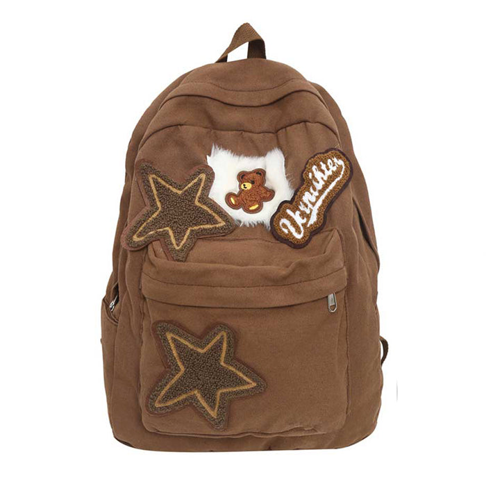 Cute Everyday Outfits, Outfit Inspo Casual Brown Bear Star Backpack