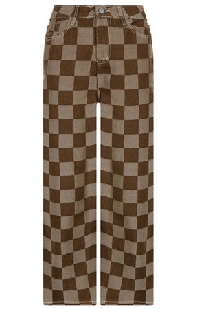 Cute Everyday Outfits, Outfit Inspo Casual Brown Checkered Jeans