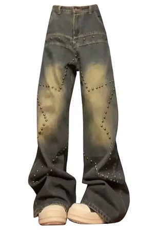 Cute Everyday Outfits, Outfit Inspo Casual Brown Star Rivet Jeans