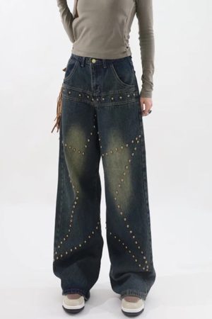 Cute Everyday Outfits, Outfit Inspo Casual Brown Star Rivet Jeans