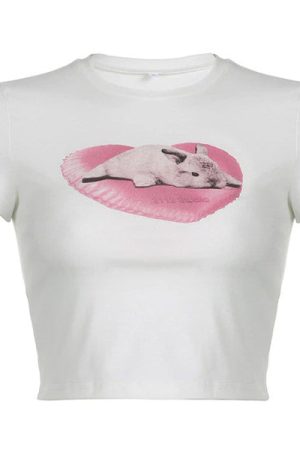 Cute Everyday Outfits, Outfit Inspo Casual Bunny Baby Tee