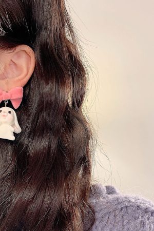 Cute Everyday Outfits, Outfit Inspo Casual Bunny Bow Earrings