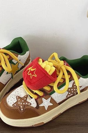 Cute Everyday Outfits, Outfit Inspo Casual Burger & Star Sneakers