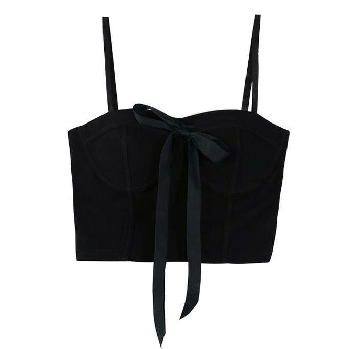 Cute Everyday Outfits, Outfit Inspo Casual Bustier Top with Front Bow Cute Everyday Outfits, Outfit Inspo Casual Bustier Top with Front Bow