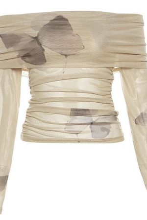 Cute Everyday Outfits, Outfit Inspo Casual Butterfly Aesthetic Bardot Top