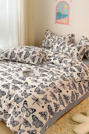Cute Everyday Outfits, Outfit Inspo Casual Butterfly Aesthetic Bedding Set
