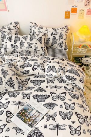 Cute Everyday Outfits, Outfit Inspo Casual Butterfly Aesthetic Bedding Set