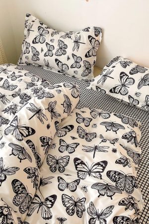 Cute Everyday Outfits, Outfit Inspo Casual Butterfly Aesthetic Bedding Set