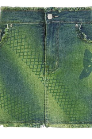 Cute Everyday Outfits, Outfit Inspo Casual Butterfly Aesthetic Denim Skirt