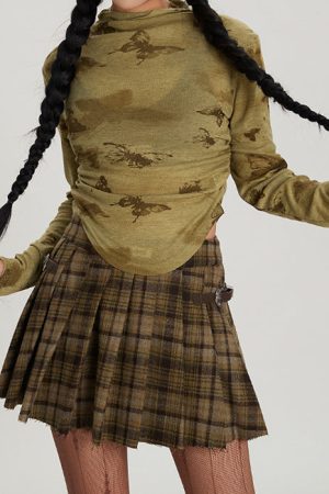 Cute Everyday Outfits, Outfit Inspo Casual Butterfly Aesthetic Long Sleeve Top