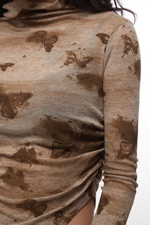 Cute Everyday Outfits, Outfit Inspo Casual Butterfly Aesthetic Long Sleeve Top