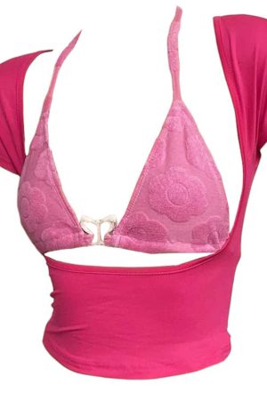 Cute Everyday Outfits, Outfit Inspo Casual Butterfly Bikini Top with Short Sleeve Tee