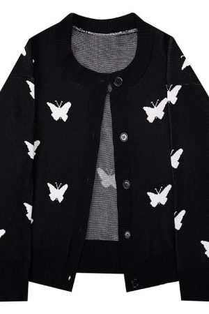 Cute Everyday Outfits, Outfit Inspo Casual Butterfly Cardigan