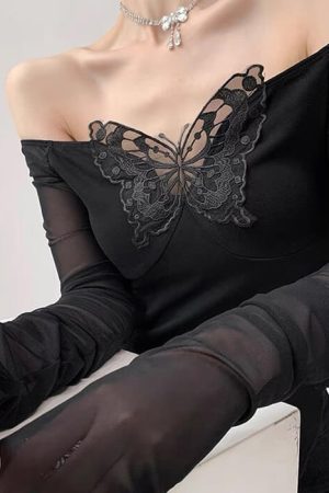 Cute Everyday Outfits, Outfit Inspo Casual Butterfly Cut Out Long Sleeve Top