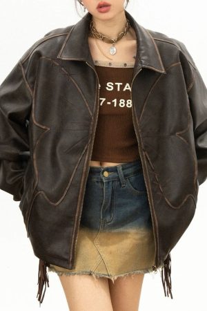 Cute Everyday Outfits, Outfit Inspo Casual Butterfly Distressed Leather Jacket