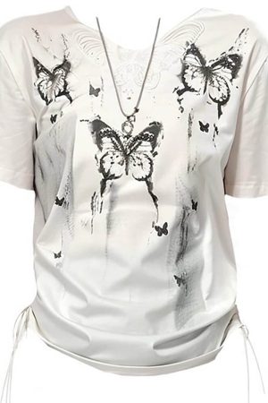 Cute Everyday Outfits, Outfit Inspo Casual Butterfly Graphic T-Shirt