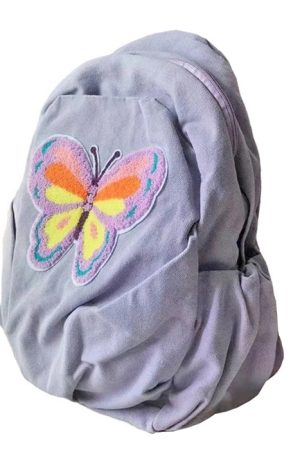Cute Everyday Outfits, Outfit Inspo Casual Butterfly Lavender Backpack