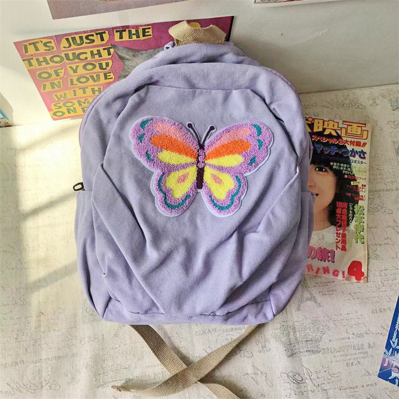 Cute Everyday Outfits, Outfit Inspo Casual Butterfly Lavender Backpack Cute Everyday Outfits, Outfit Inspo Casual Butterfly Lavender Backpack