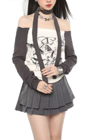 Cute Everyday Outfits, Outfit Inspo Casual Butterfly Long Sleeve Top