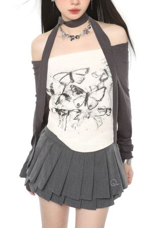 Cute Everyday Outfits, Outfit Inspo Casual Butterfly Long Sleeve Top