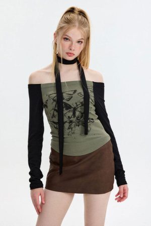 Cute Everyday Outfits, Outfit Inspo Casual Butterfly Long Sleeve Top