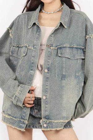 Cute Everyday Outfits, Outfit Inspo Casual Butterfly Patch Y2K Denim Jacket