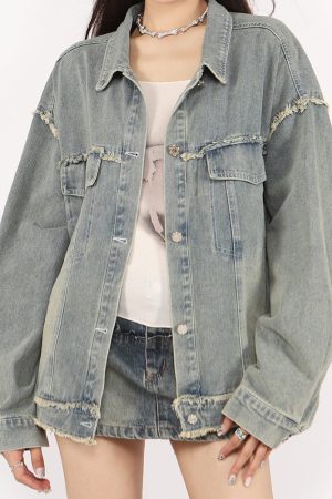 Cute Everyday Outfits, Outfit Inspo Casual Butterfly Patch Y2K Denim Jacket