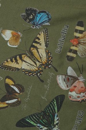 Cute Everyday Outfits, Outfit Inspo Casual Butterfly Print Aesthetic Sweatshirt