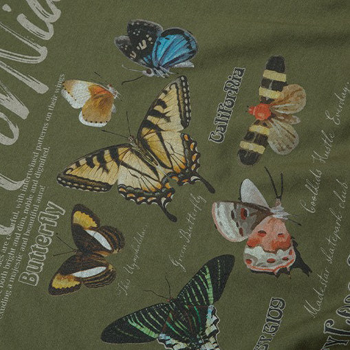 Cute Everyday Outfits, Outfit Inspo Casual Butterfly Print Aesthetic Sweatshirt Cute Everyday Outfits, Outfit Inspo Casual Butterfly Print Aesthetic Sweatshirt