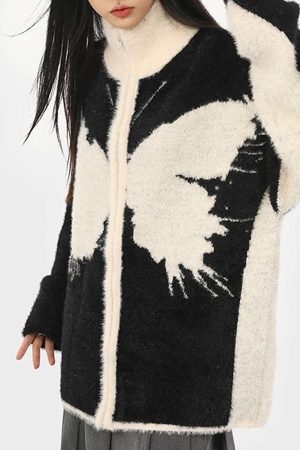 Cute Everyday Outfits, Outfit Inspo Casual Butterfly Zip-Up Jacket