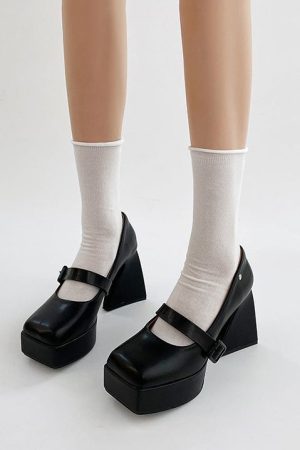 Cute Everyday Outfits, Outfit Inspo Casual Campus Queen Platform Mary Janes