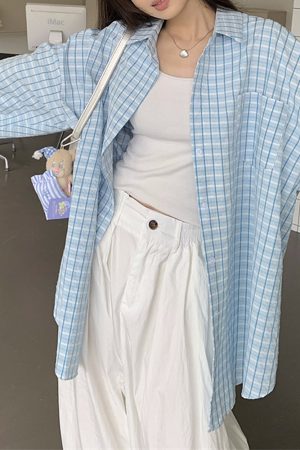 Cute Everyday Outfits, Outfit Inspo Casual Campus Secret Plaid Shirt