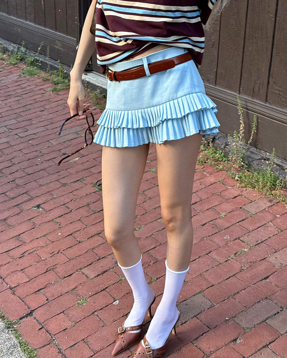 Cute Everyday Outfits, Outfit Inspo Casual Campus Secrets Double Layer Pleated Skirt Cute Everyday Outfits, Outfit Inspo Casual Campus Secrets Double Layer Pleated Skirt