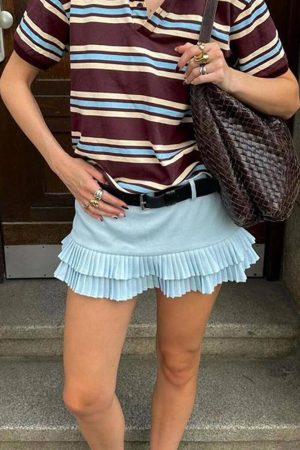 Cute Everyday Outfits, Outfit Inspo Casual Campus Secrets Double Layer Pleated Skirt