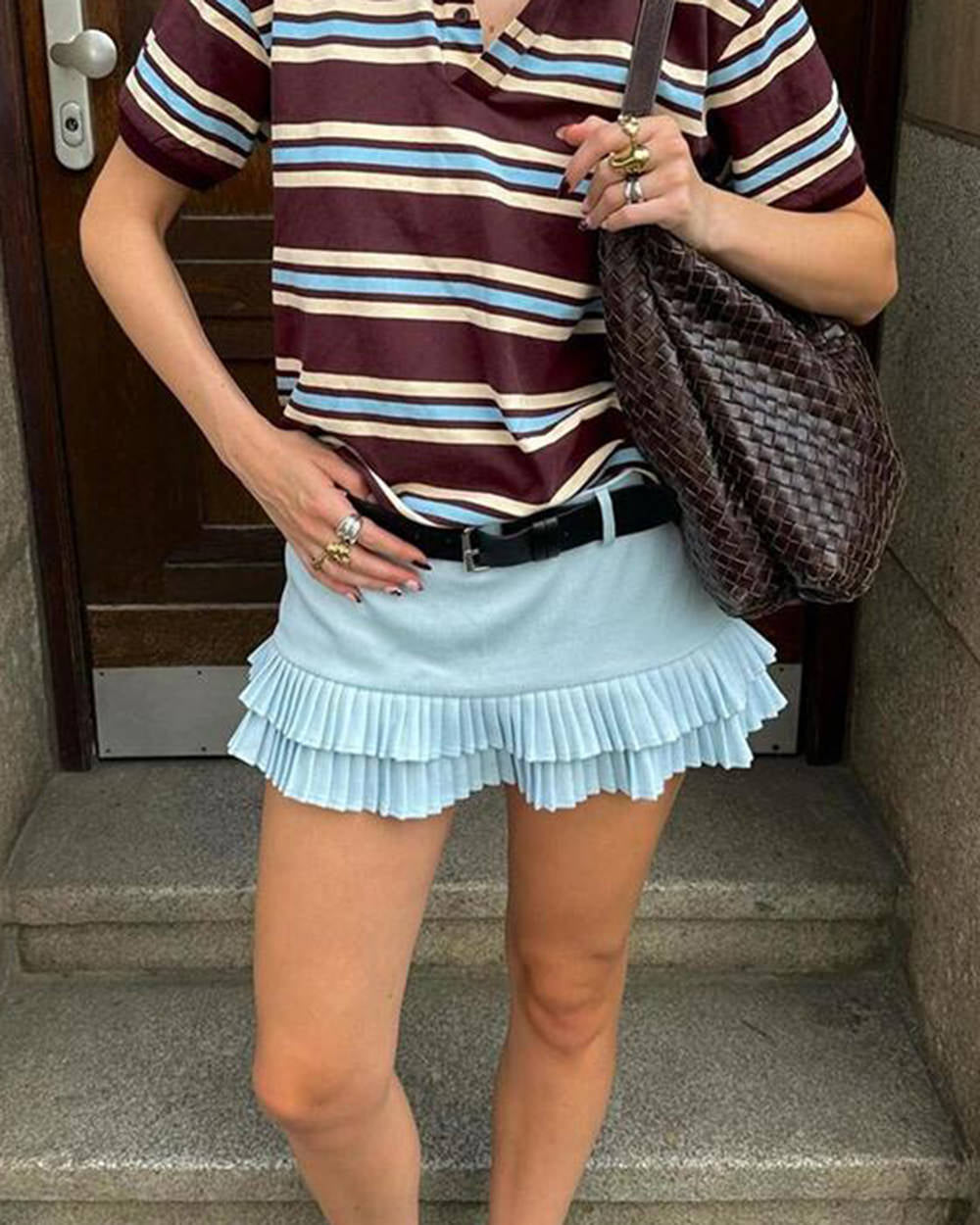 Cute Everyday Outfits, Outfit Inspo Casual Campus Secrets Double Layer Pleated Skirt Cute Everyday Outfits, Outfit Inspo Casual Campus Secrets Double Layer Pleated Skirt