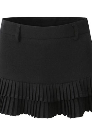 Cute Everyday Outfits, Outfit Inspo Casual Campus Secrets Double Layer Pleated Skirt