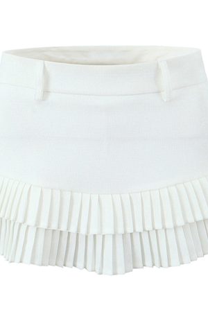 Cute Everyday Outfits, Outfit Inspo Casual Campus Secrets Double Layer Pleated Skirt