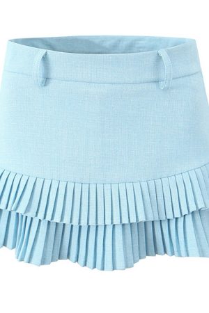 Cute Everyday Outfits, Outfit Inspo Casual Campus Secrets Double Layer Pleated Skirt