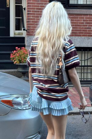 Cute Everyday Outfits, Outfit Inspo Casual Campus Secrets Double Layer Pleated Skirt