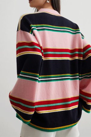 Cute Everyday Outfits, Outfit Inspo Casual Campus Secrets Stripe Rugby Polo Shirt
