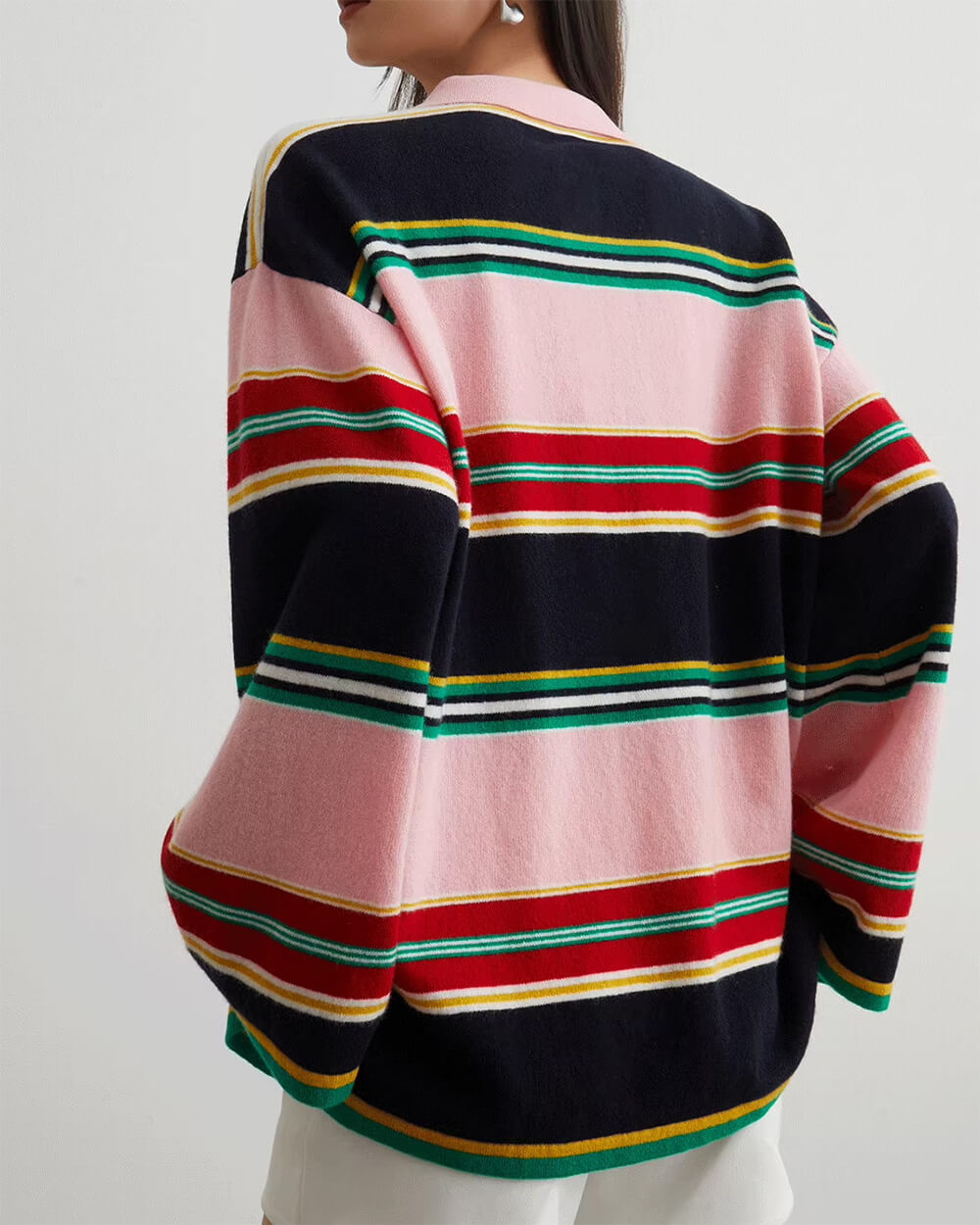 Cute Everyday Outfits, Outfit Inspo Casual Campus Secrets Stripe Rugby Polo Shirt Cute Everyday Outfits, Outfit Inspo Casual Campus Secrets Stripe Rugby Polo Shirt