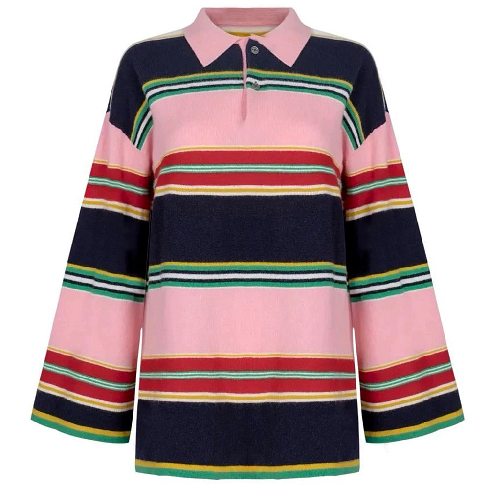 Cute Everyday Outfits, Outfit Inspo Casual Campus Secrets Stripe Rugby Polo Shirt