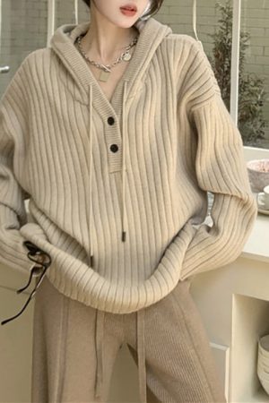 Cute Everyday Outfits, Outfit Inspo Casual Caramel Latte Knit Hoodie