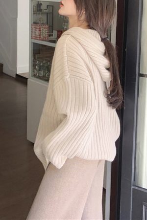 Cute Everyday Outfits, Outfit Inspo Casual Caramel Latte Knit Hoodie