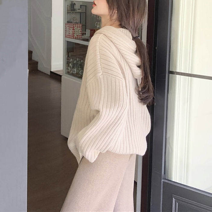 Cute Everyday Outfits, Outfit Inspo Casual Caramel Latte Knit Hoodie Cute Everyday Outfits, Outfit Inspo Casual Caramel Latte Knit Hoodie