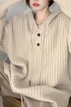 Cute Everyday Outfits, Outfit Inspo Casual Caramel Latte Knit Hoodie