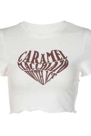 Cute Everyday Outfits, Outfit Inspo Casual Caramel Macchiato Crop Top