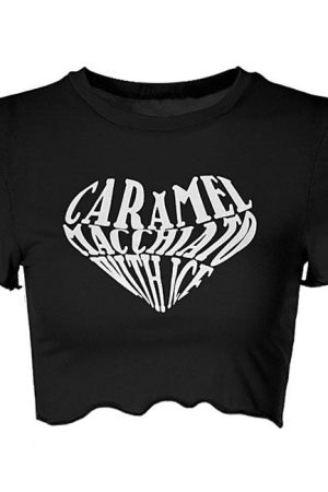 Cute Everyday Outfits, Outfit Inspo Casual Caramel Macchiato Crop Top