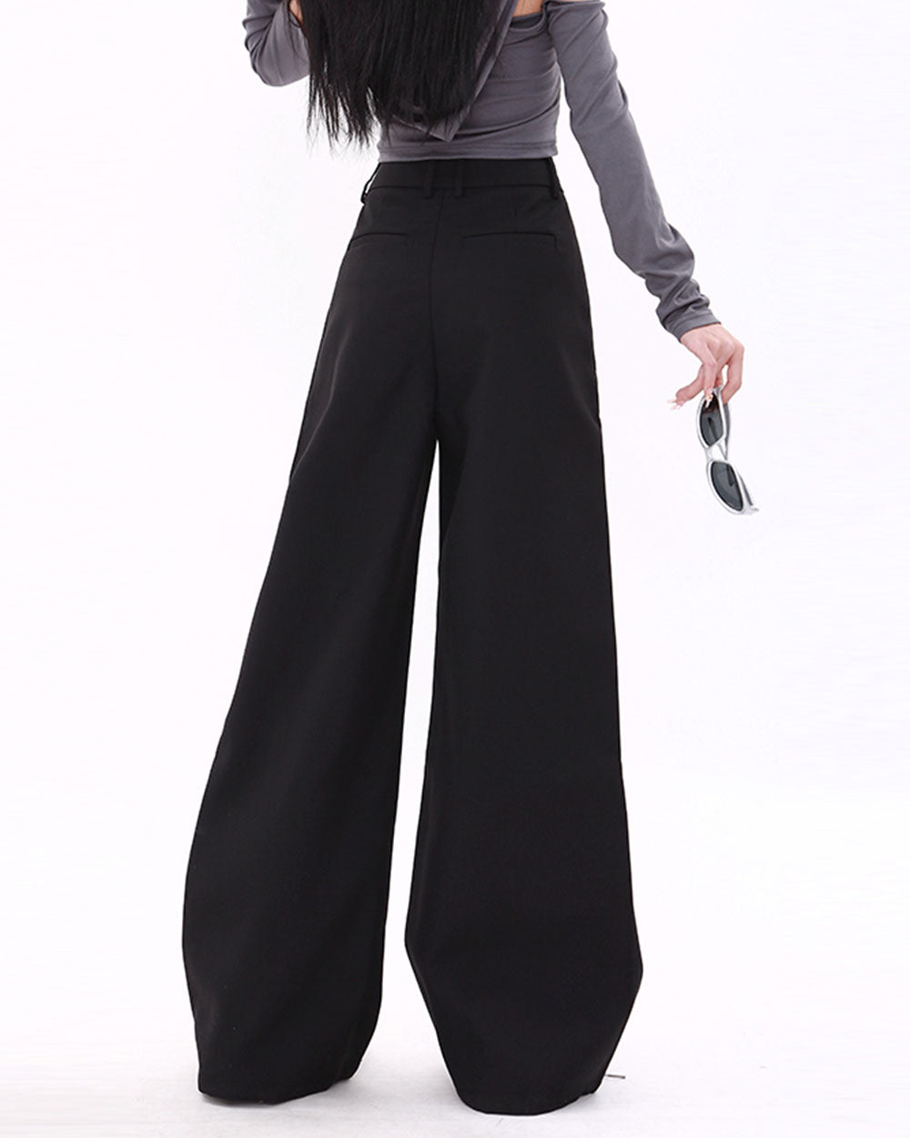 Cute Everyday Outfits, Outfit Inspo Casual Casual Friday Wide-Leg Black Pants Cute Everyday Outfits, Outfit Inspo Casual Casual Friday Wide-Leg Black Pants